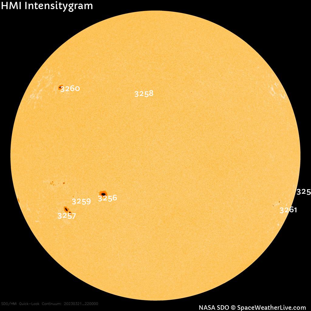 Sunspot regions