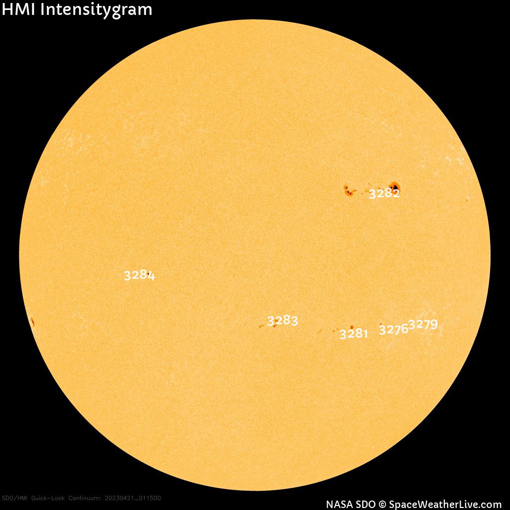 Sunspot regions