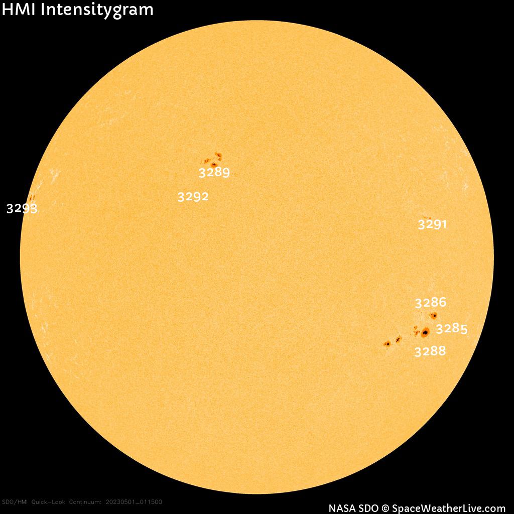 Sunspot regions