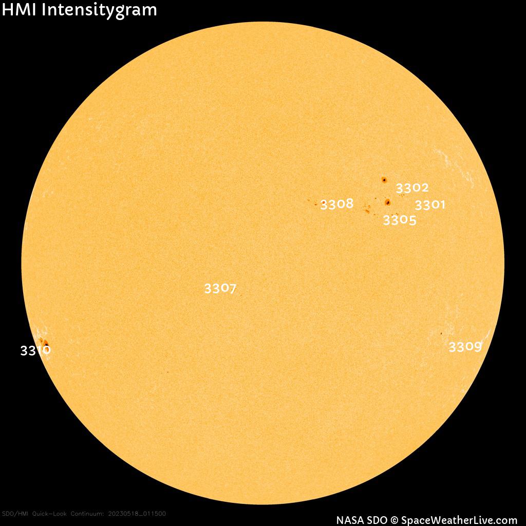 Sunspot regions