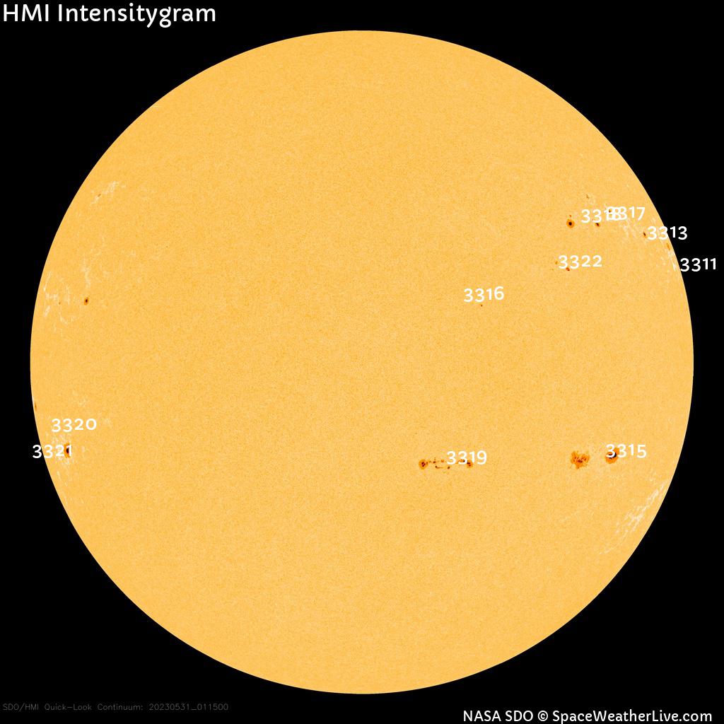 Sunspot regions