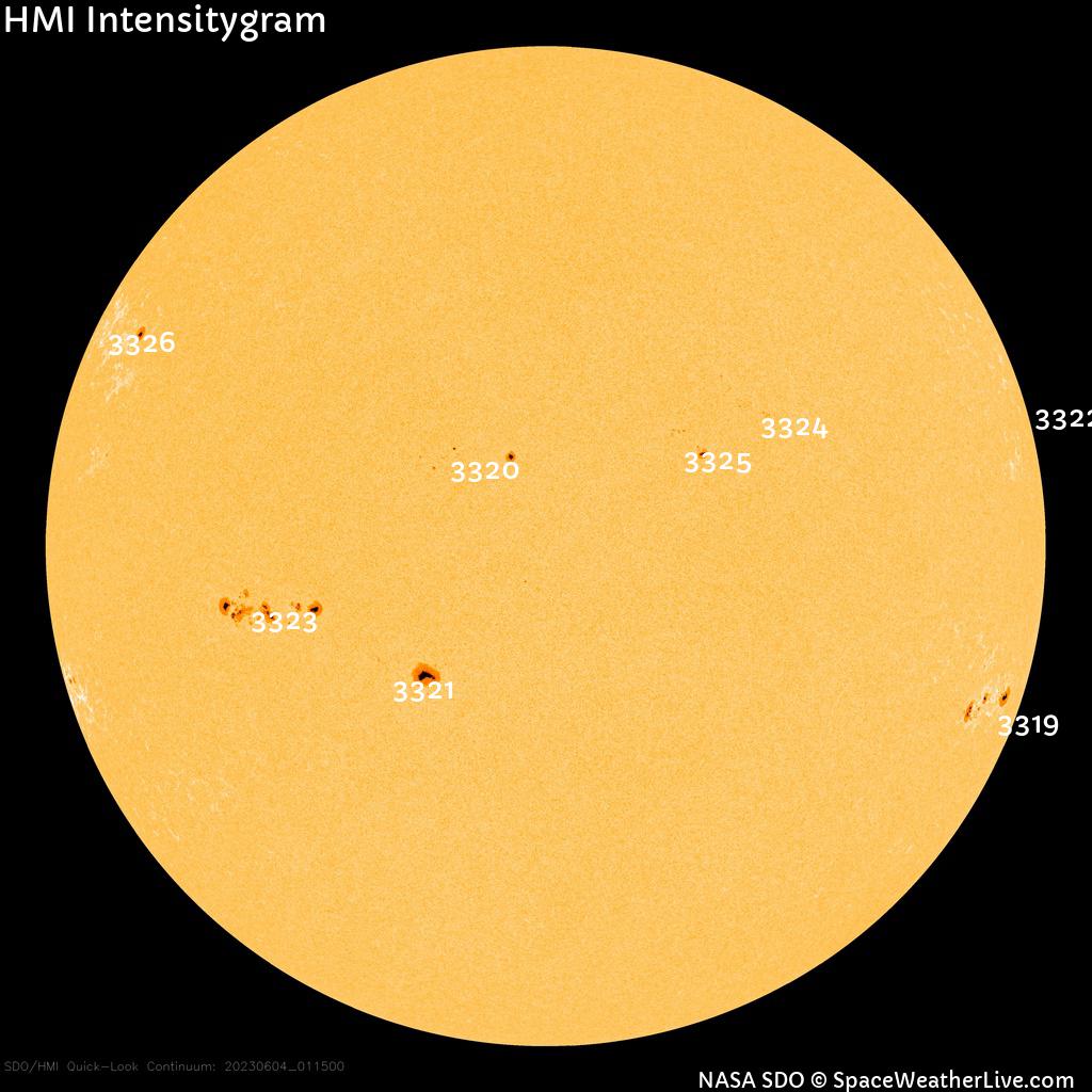 Sunspot regions