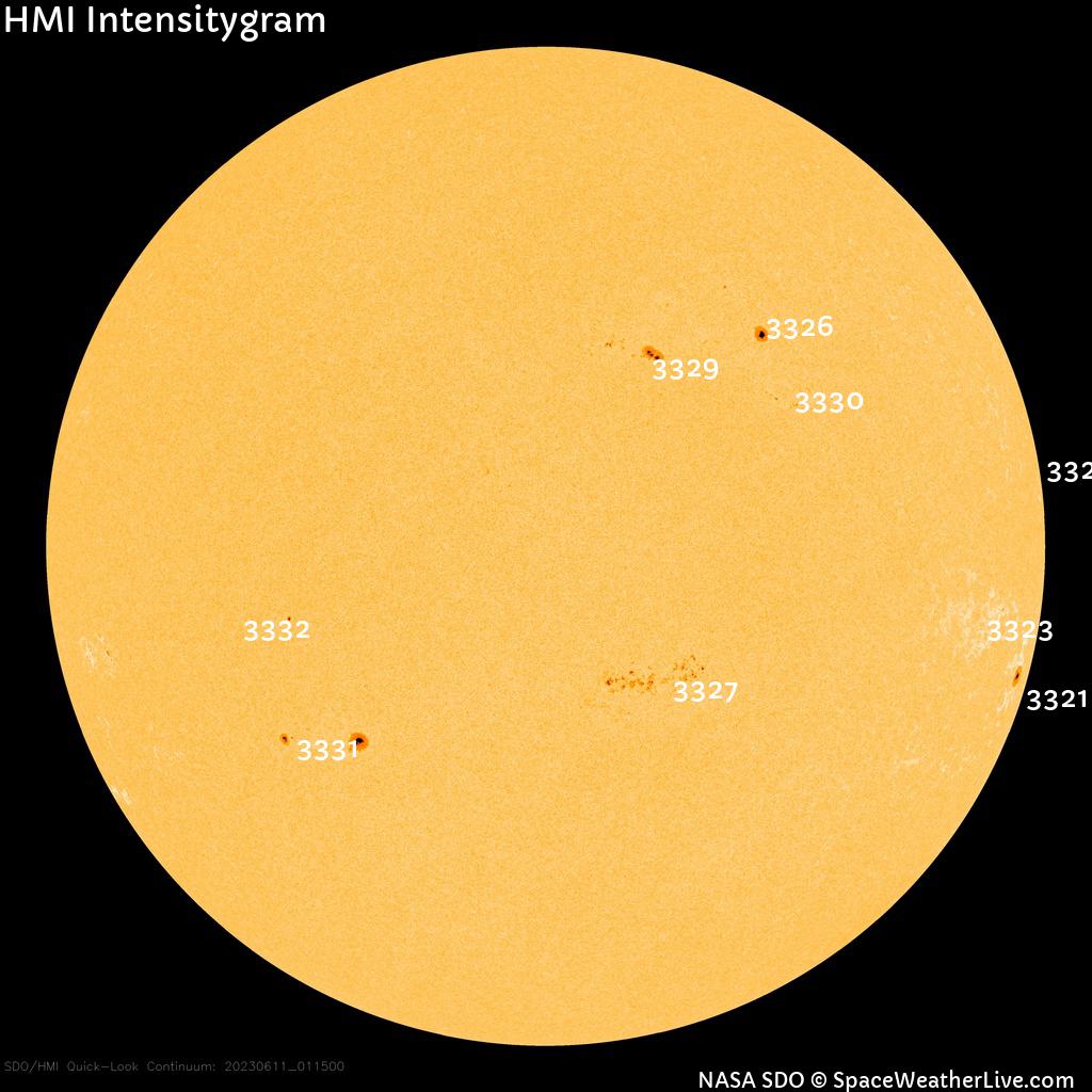 Sunspot regions