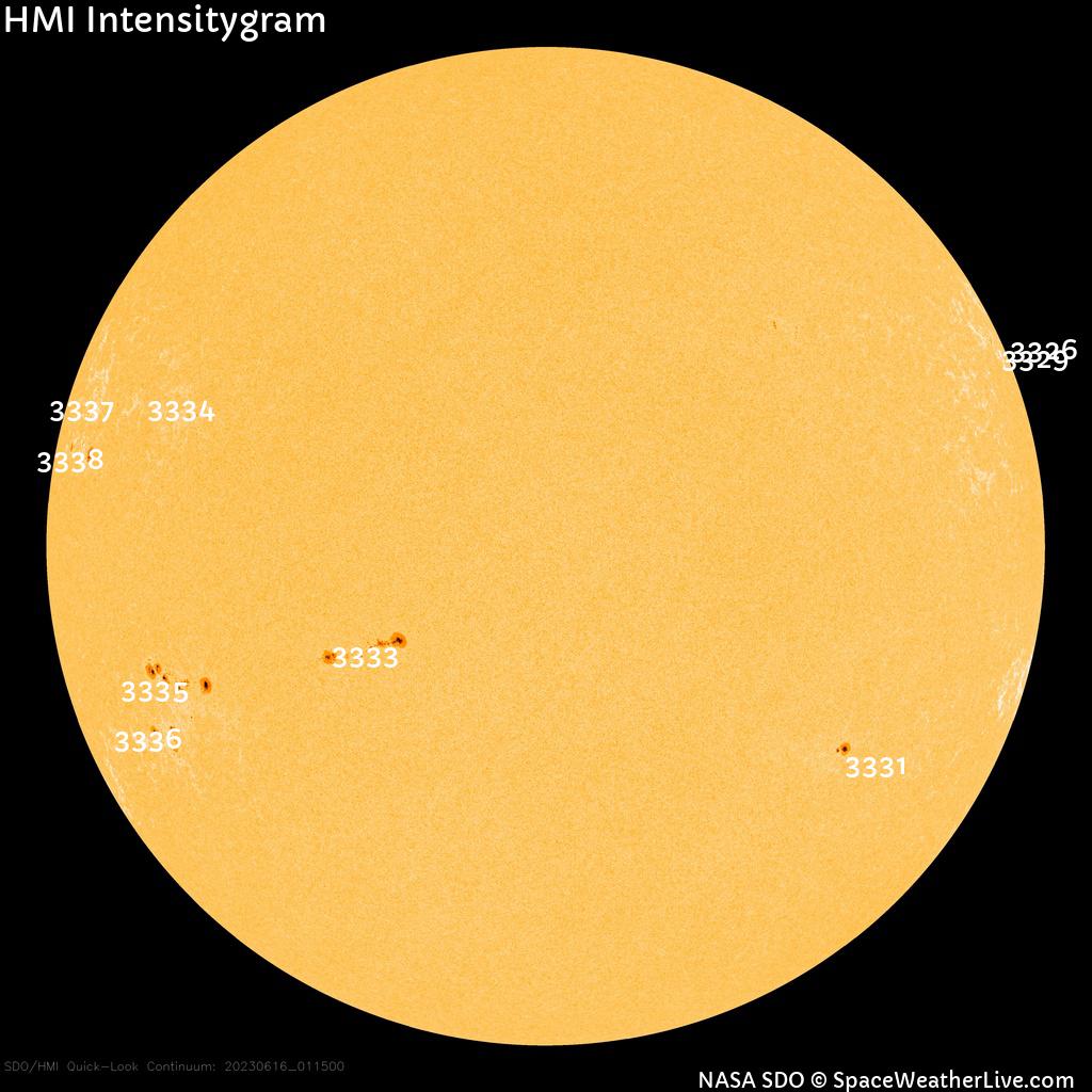 Sunspot regions