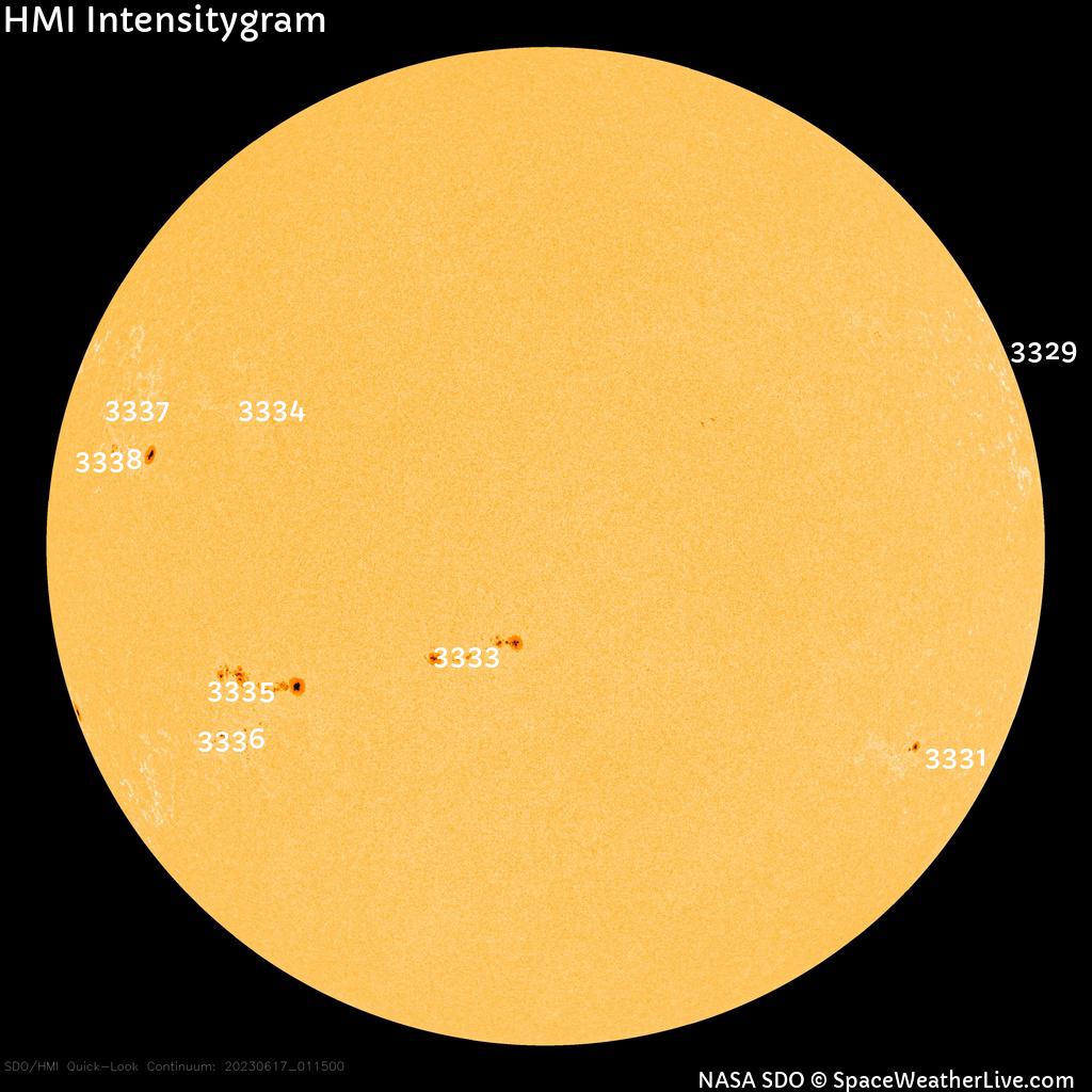 Sunspot regions