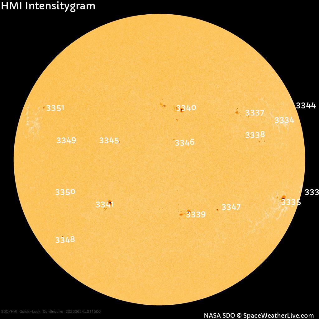 Sunspot regions