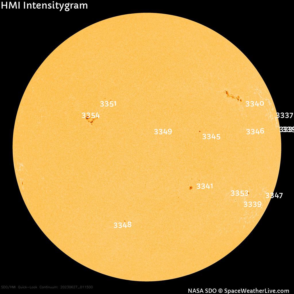 Sunspot regions