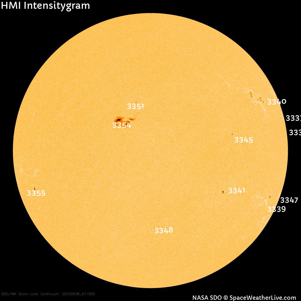 Sunspot regions