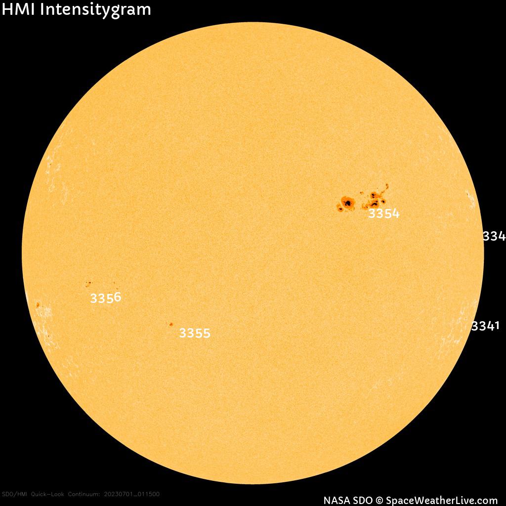 Sunspot regions