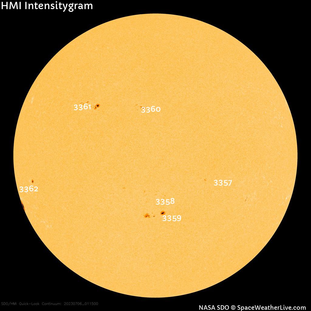 Sunspot regions