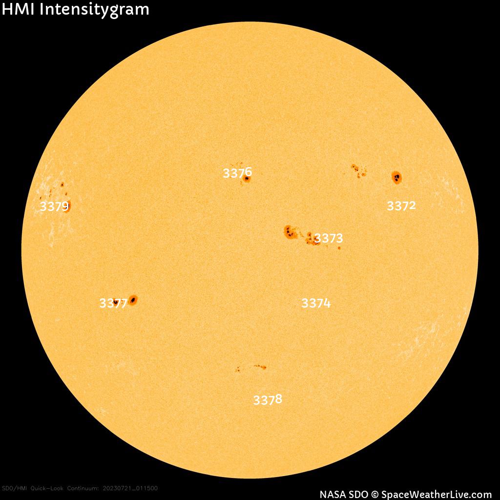 Sunspot regions