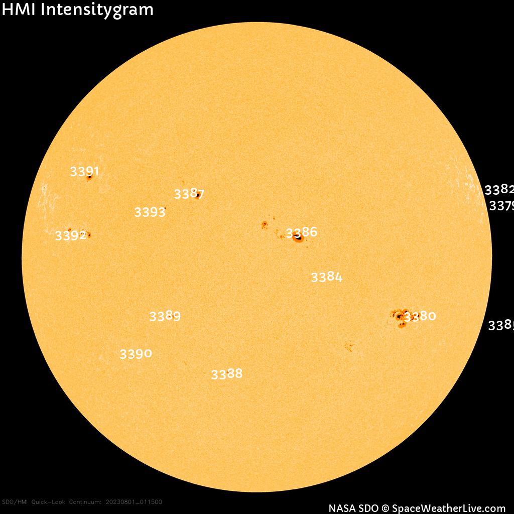 Sunspot regions