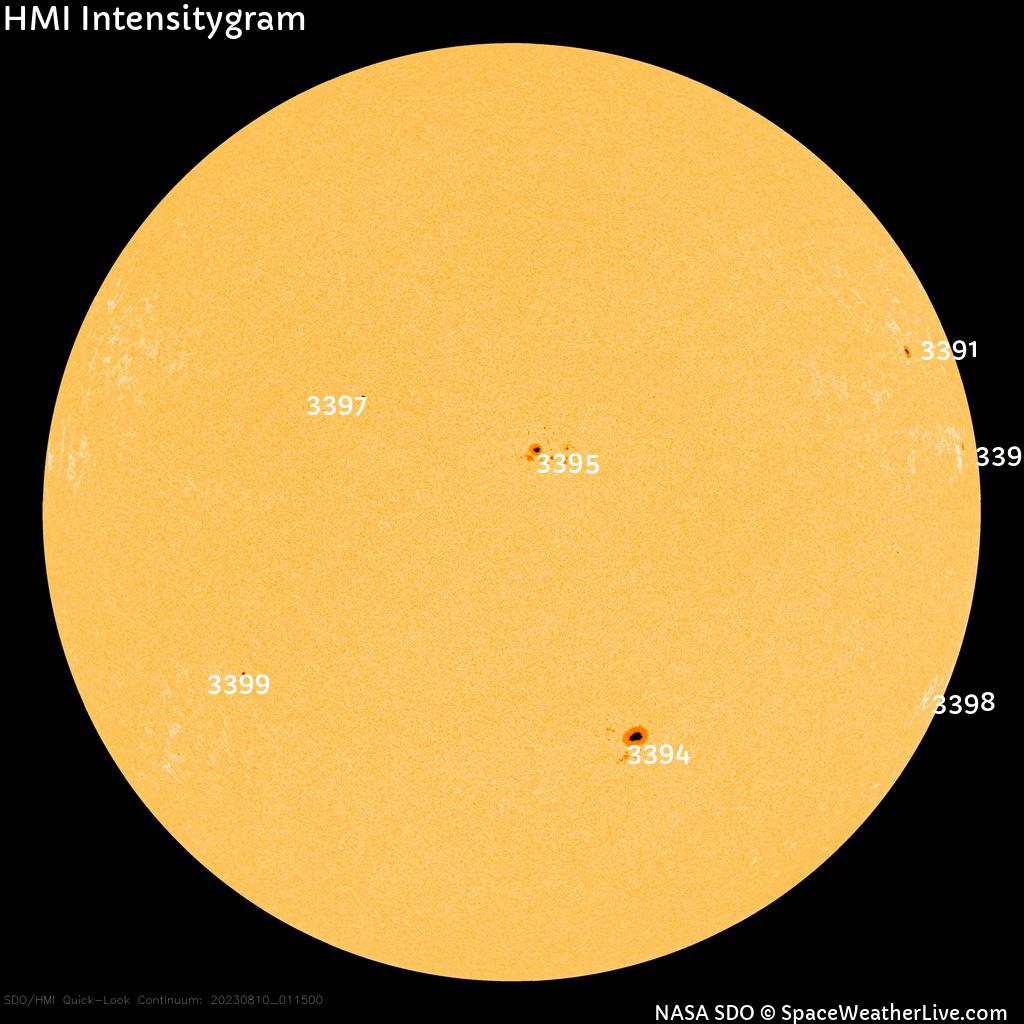 Sunspot regions