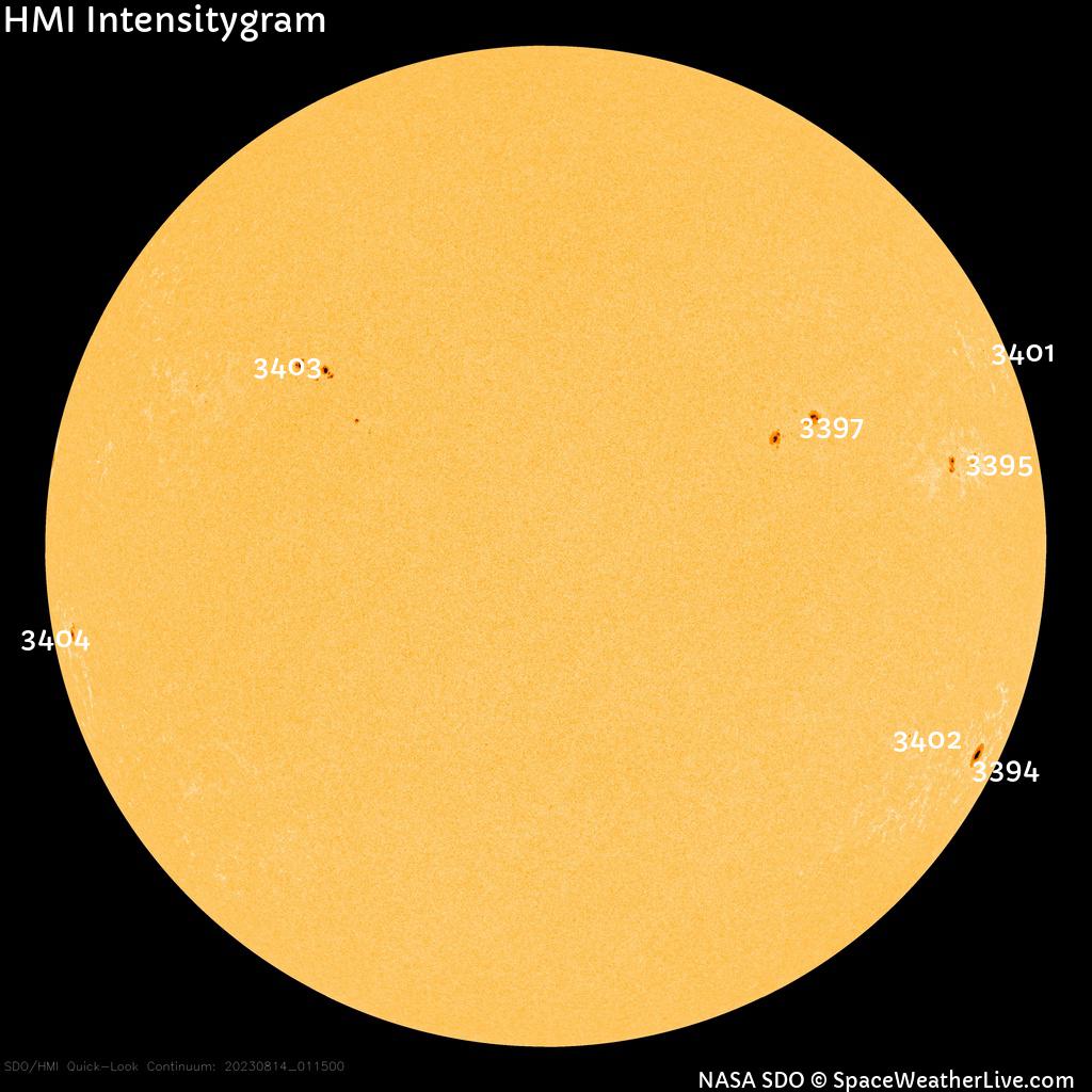 Sunspot regions