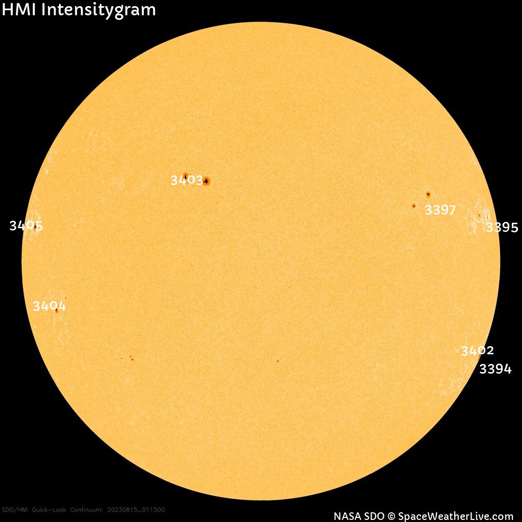 Sunspot regions