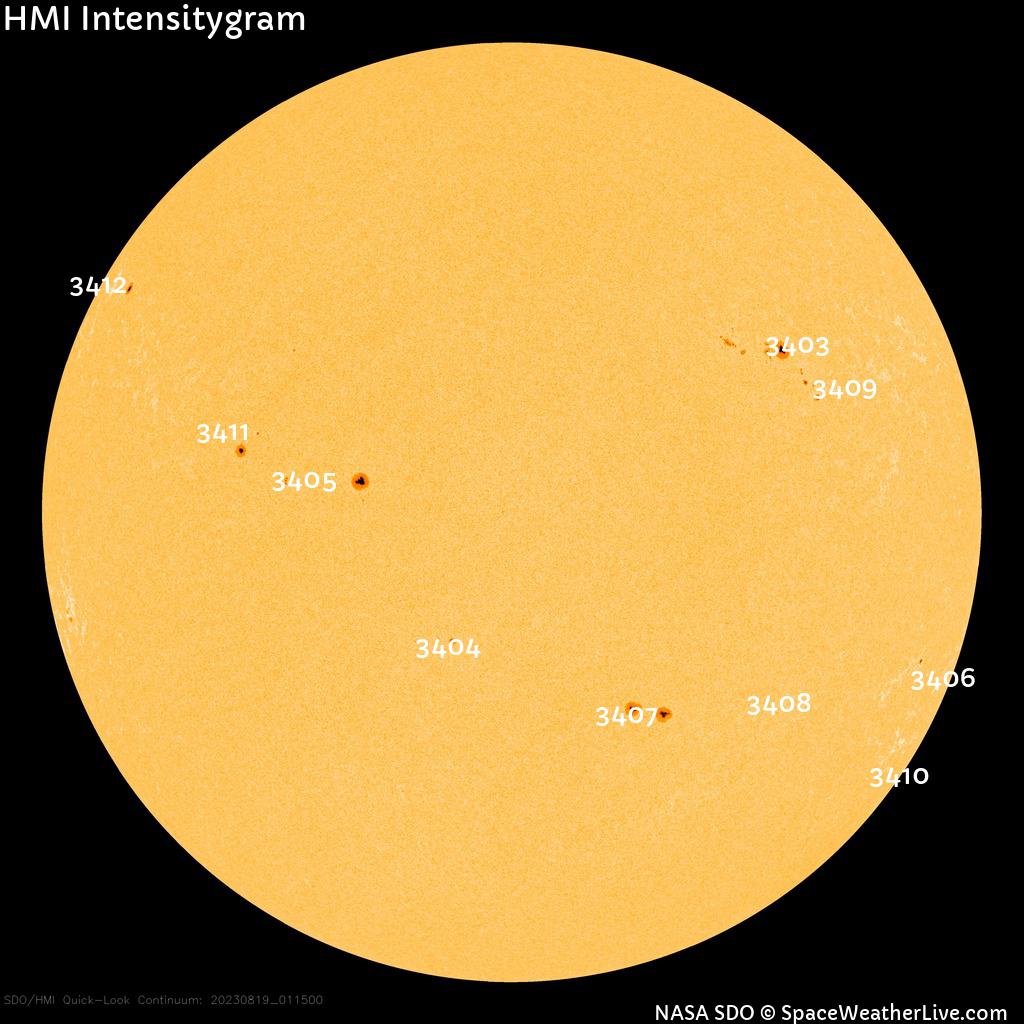 Sunspot regions