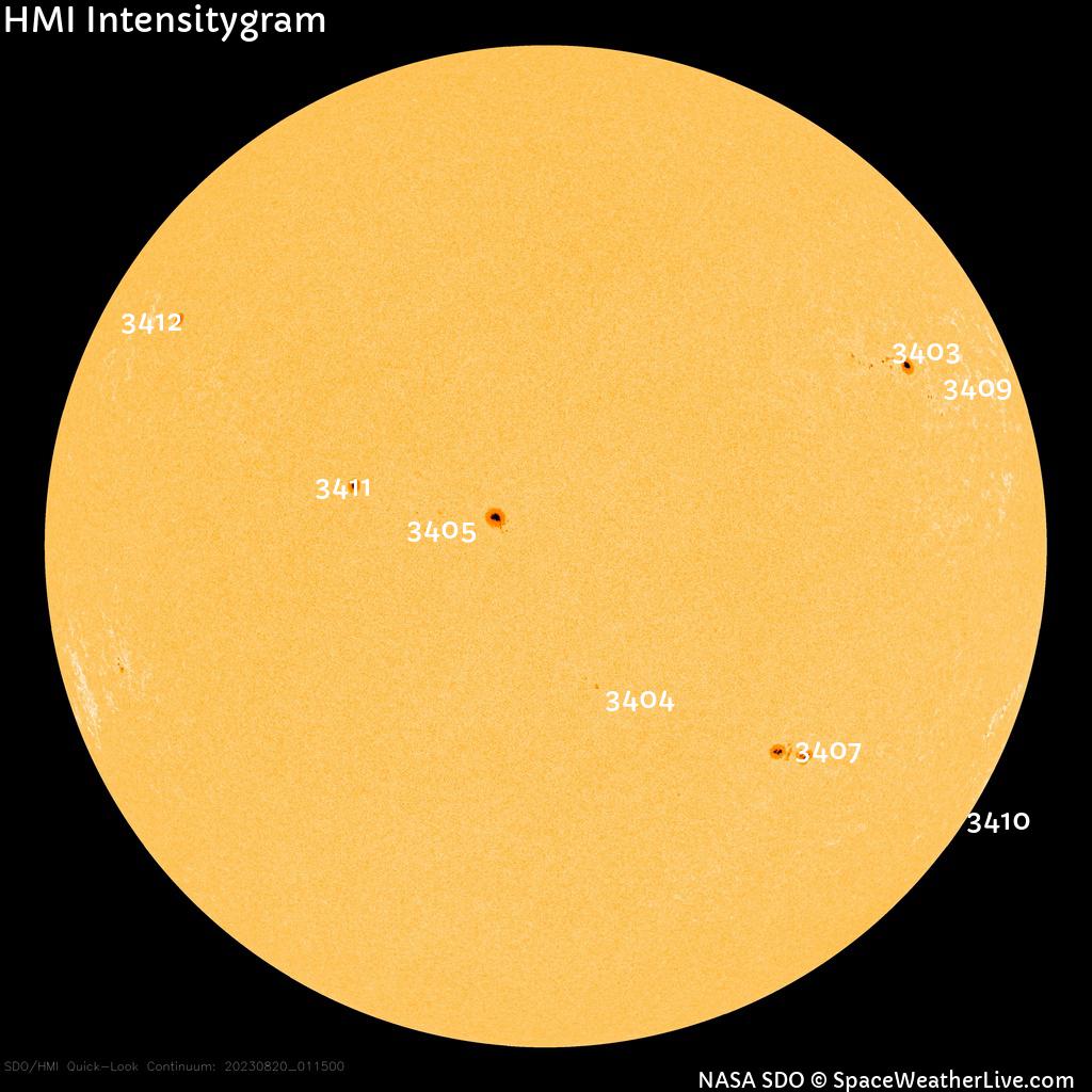 Sunspot regions