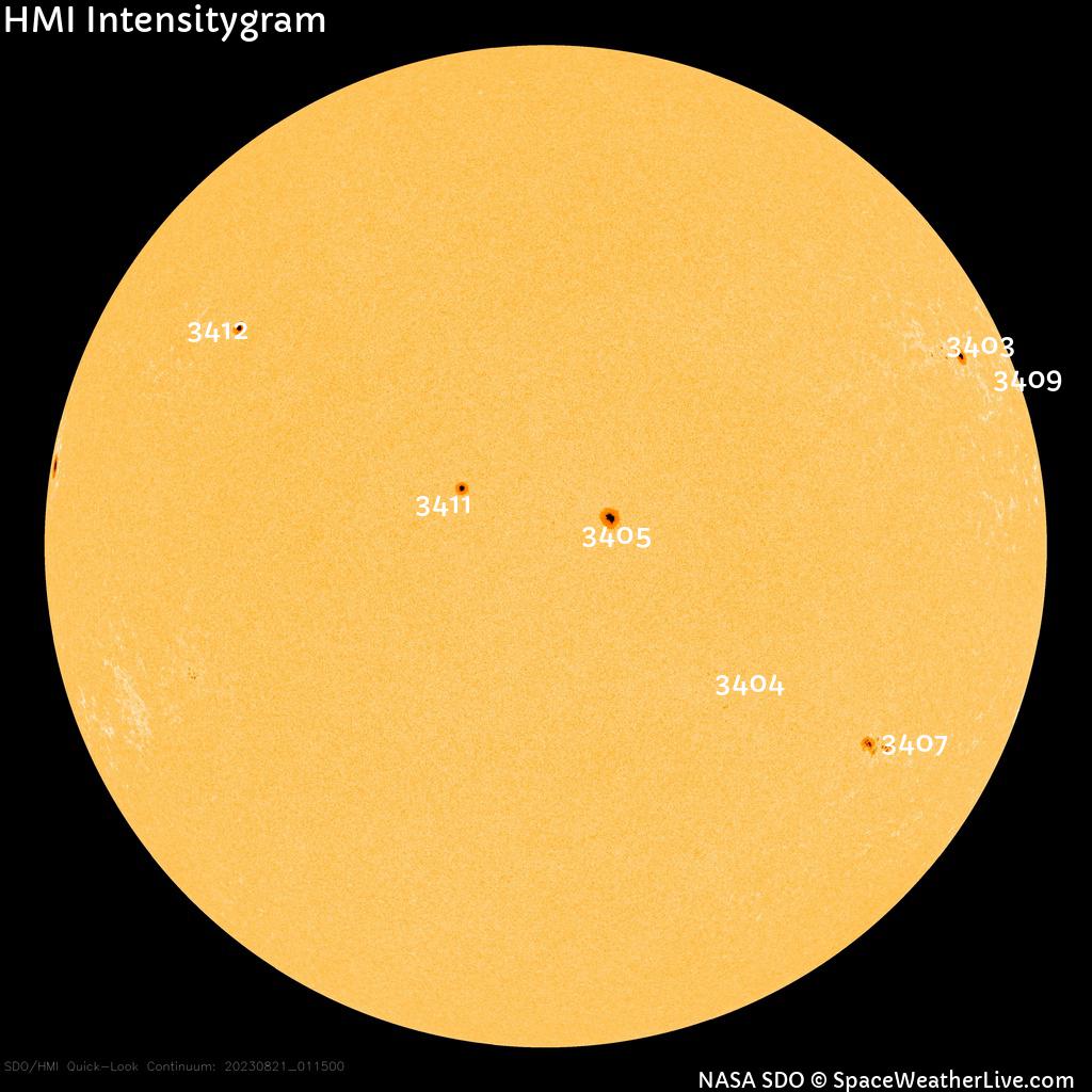 Sunspot regions