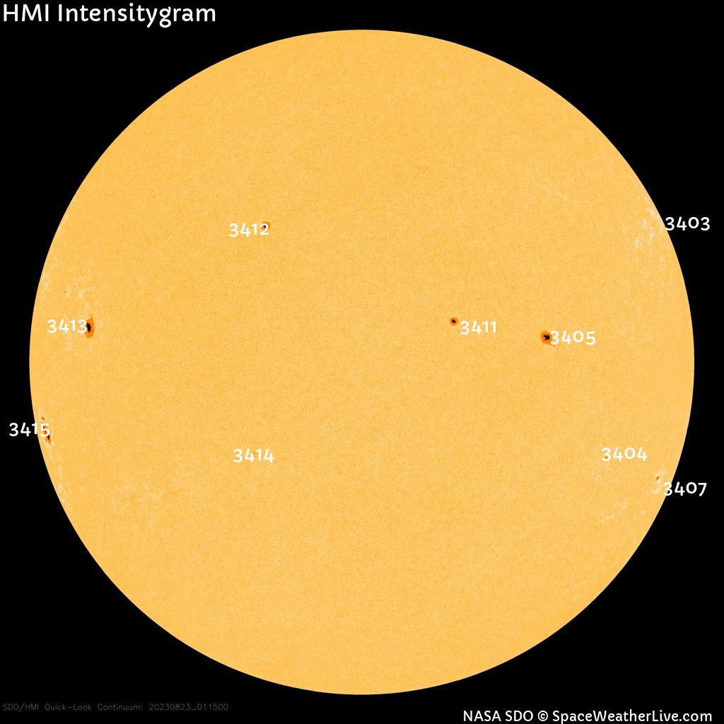 Sunspot regions