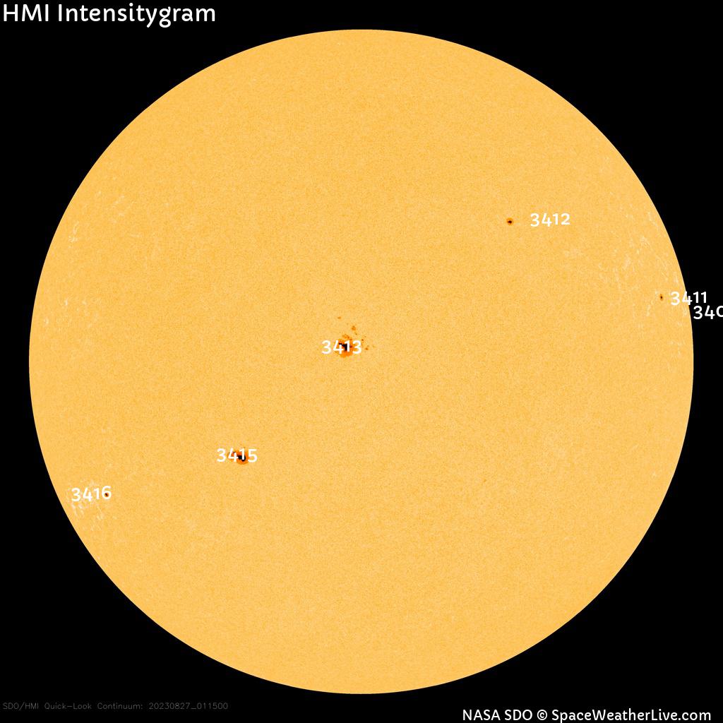 Sunspot regions