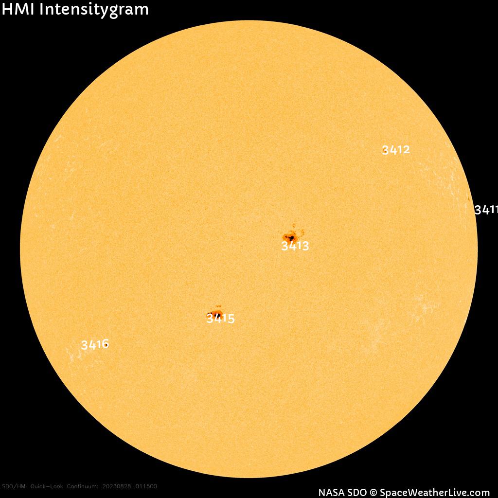 Sunspot regions