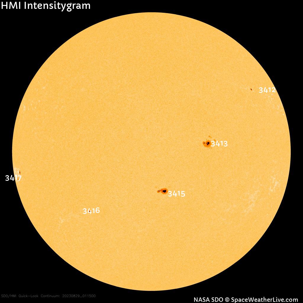 Sunspot regions