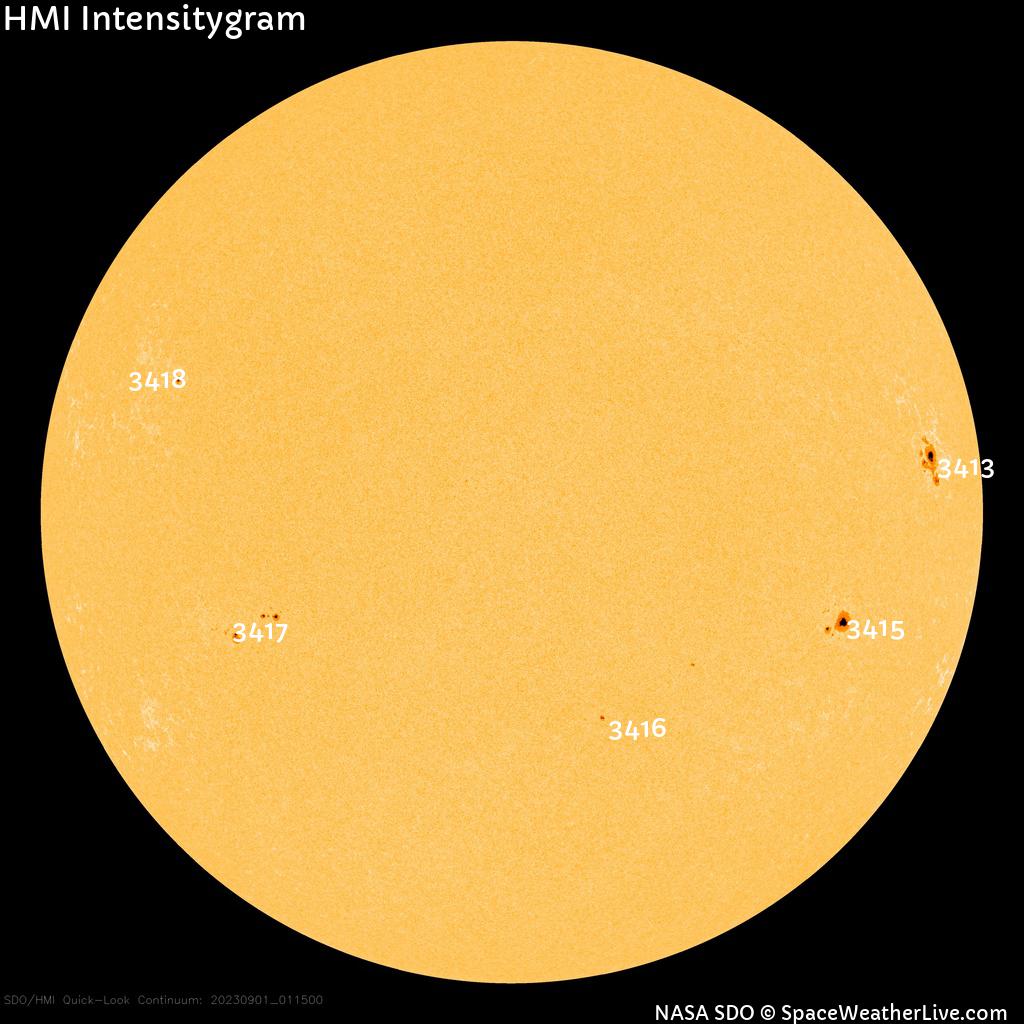 Sunspot regions