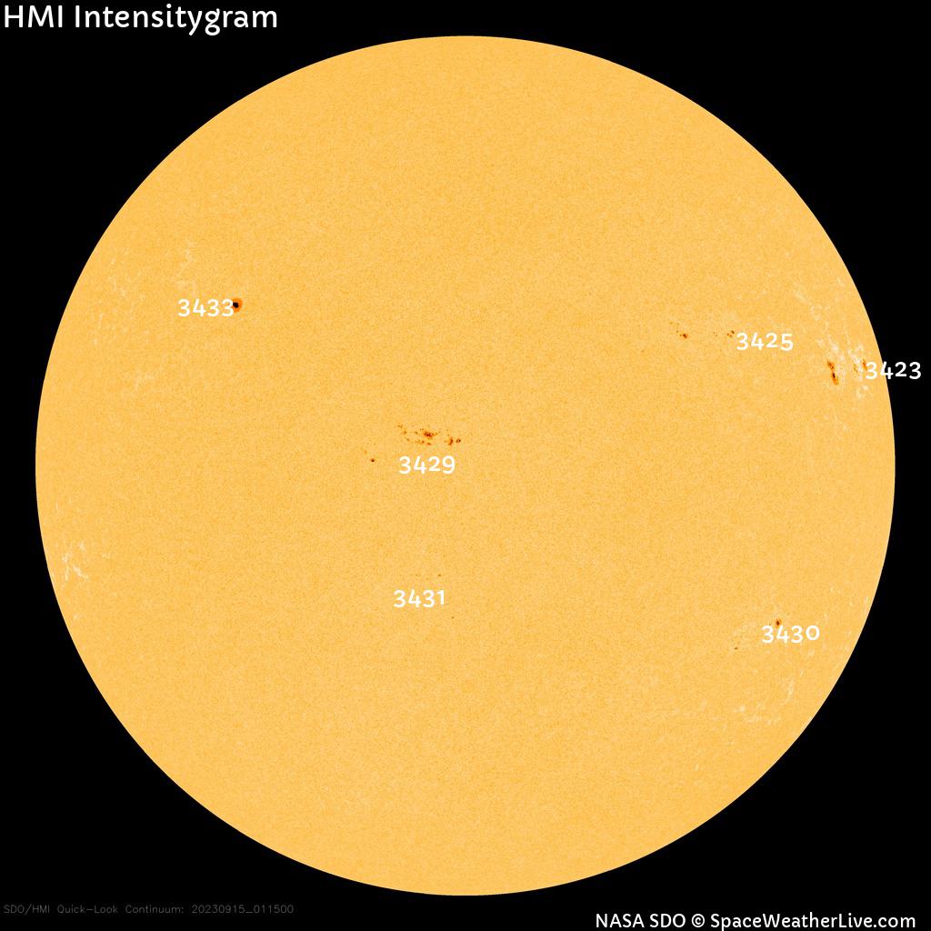 Sunspot regions