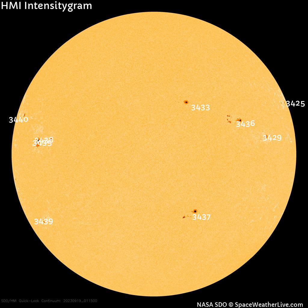 Sunspot regions