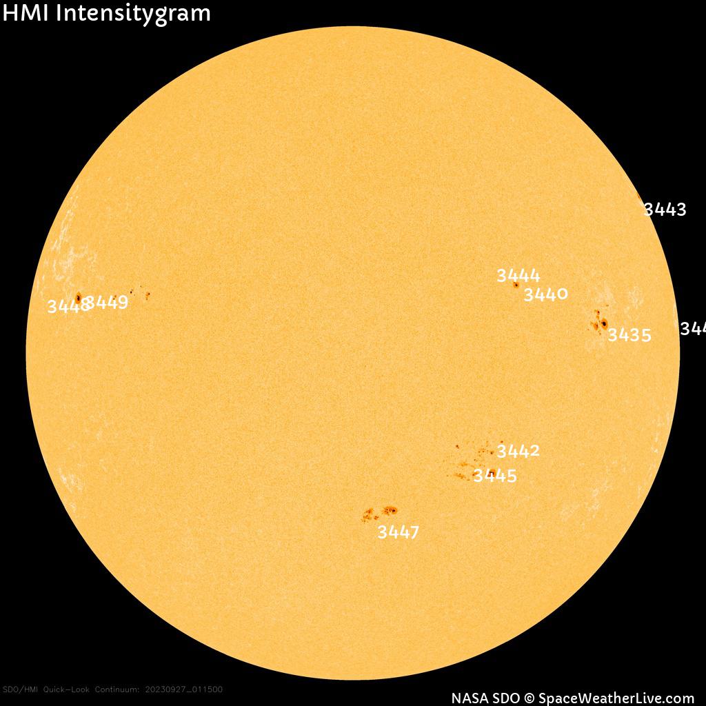 Sunspot regions