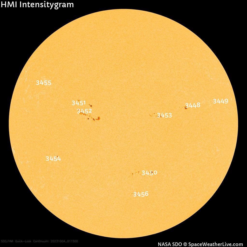 Sunspot regions