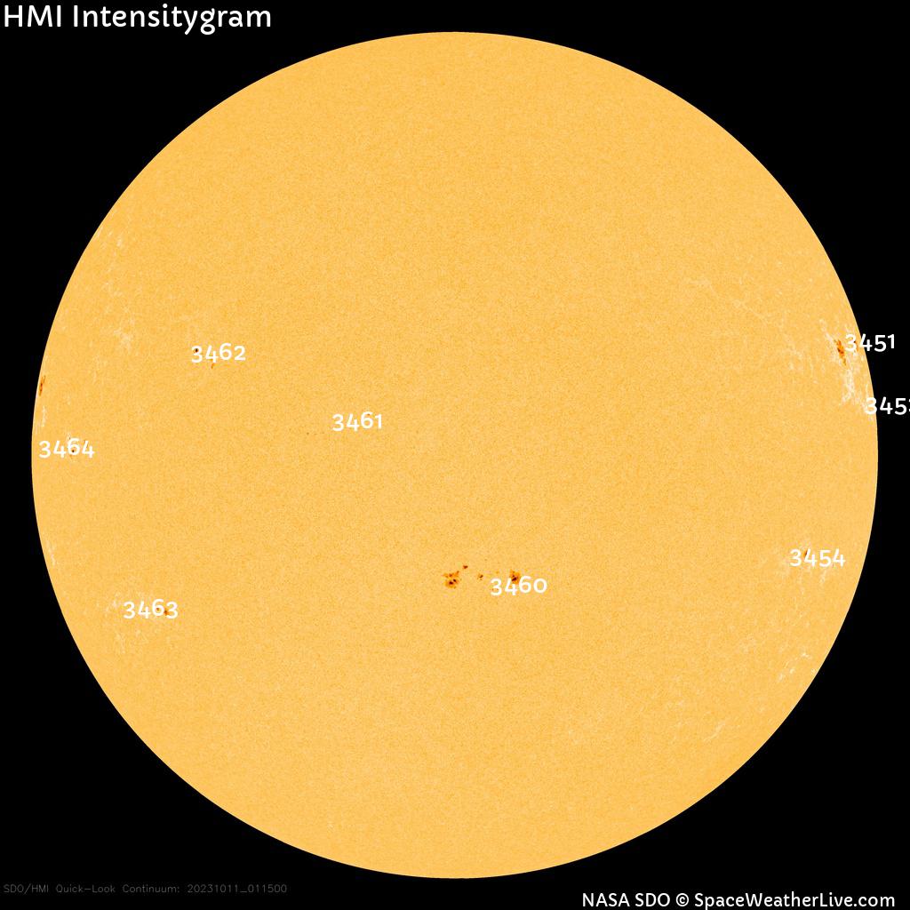 Sunspot regions