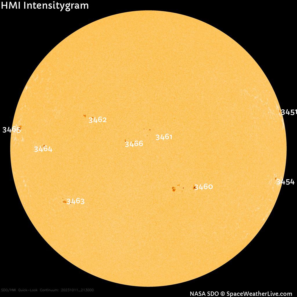 Sunspot regions