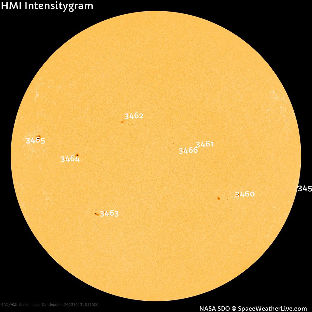 Sunspot regions