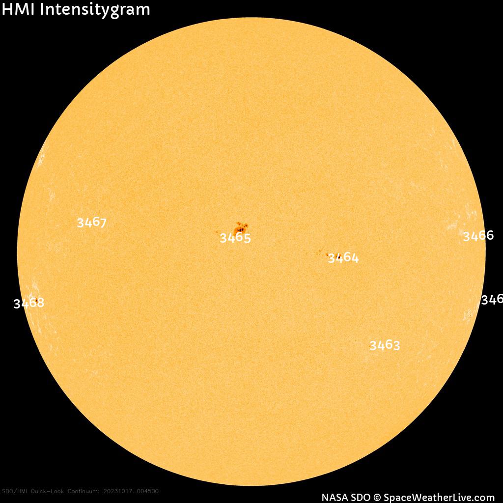 Sunspot regions