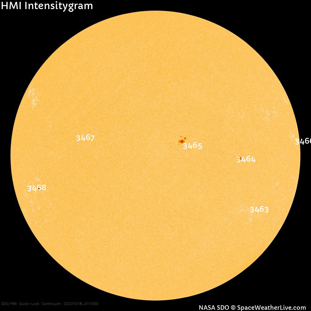 Sunspot regions