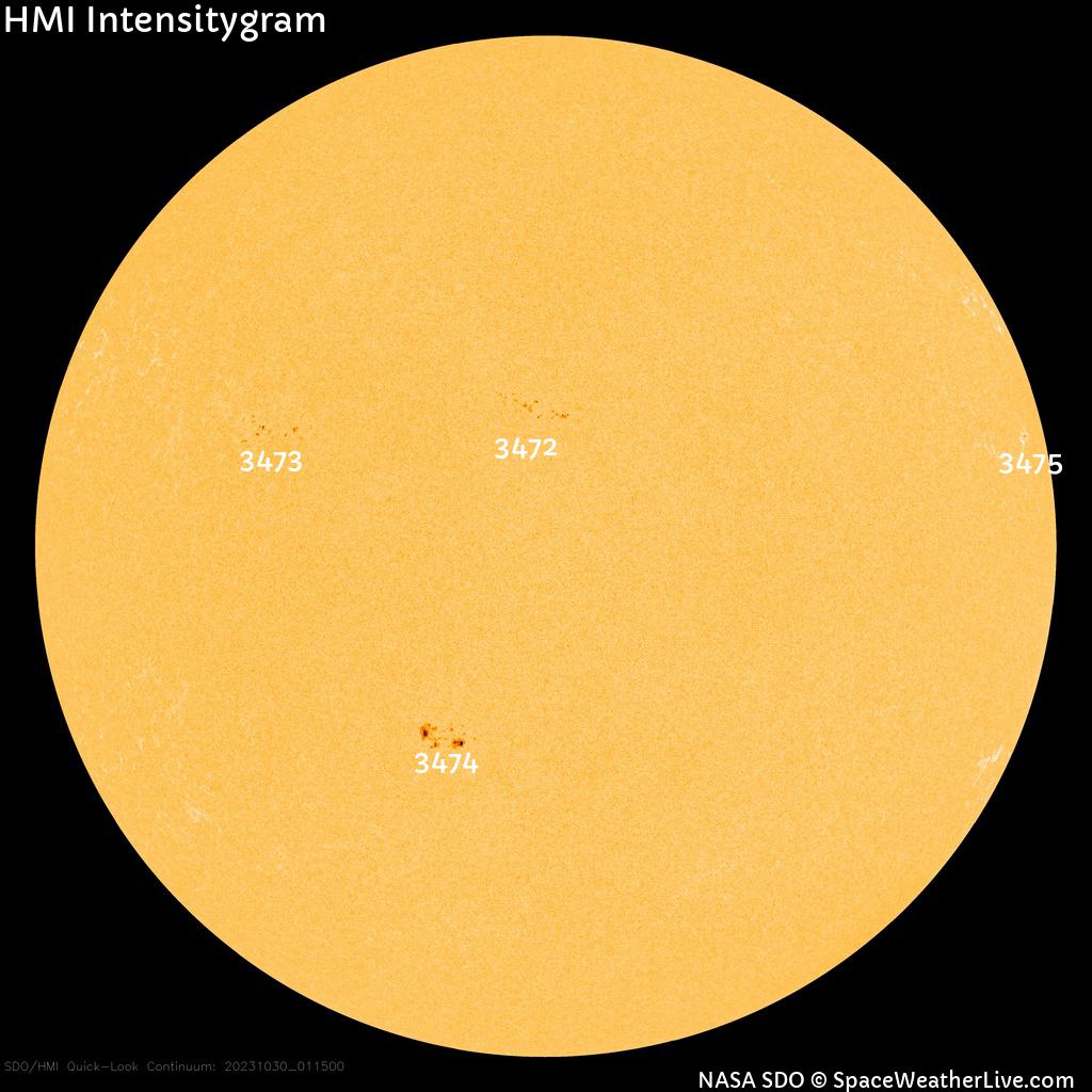 Sunspot regions