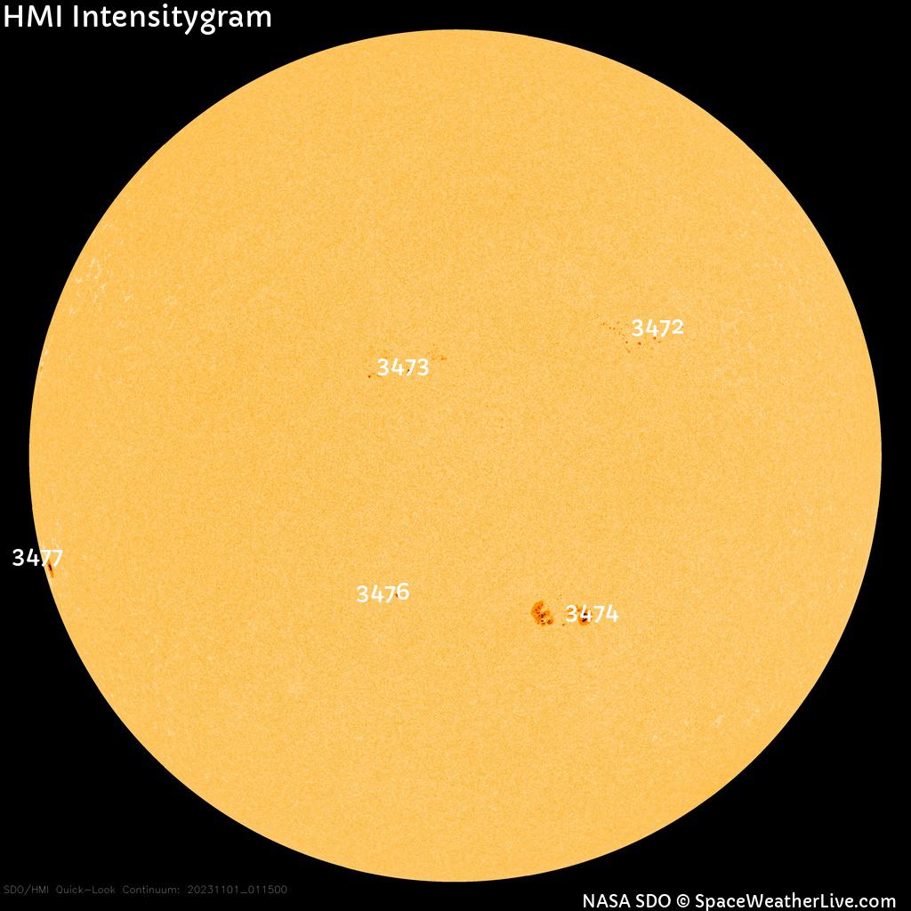 Sunspot regions