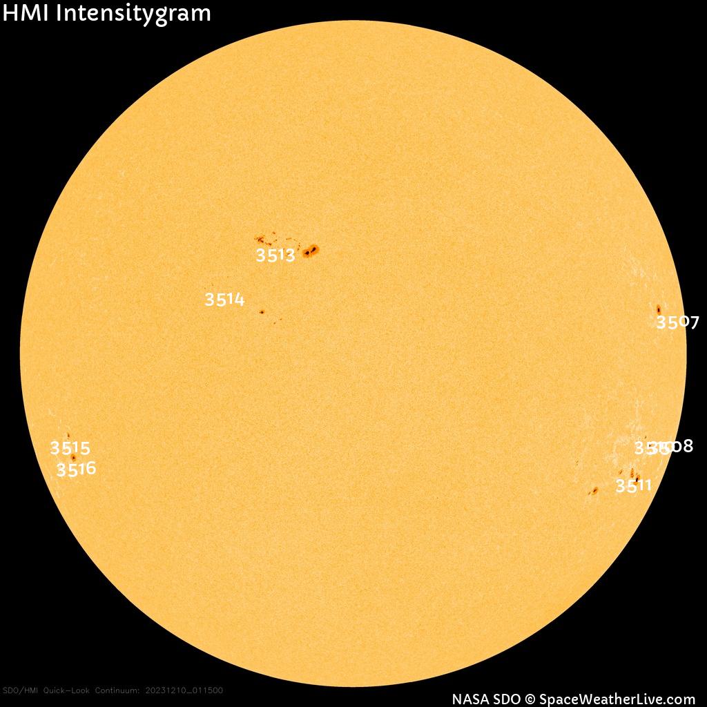 Sunspot regions