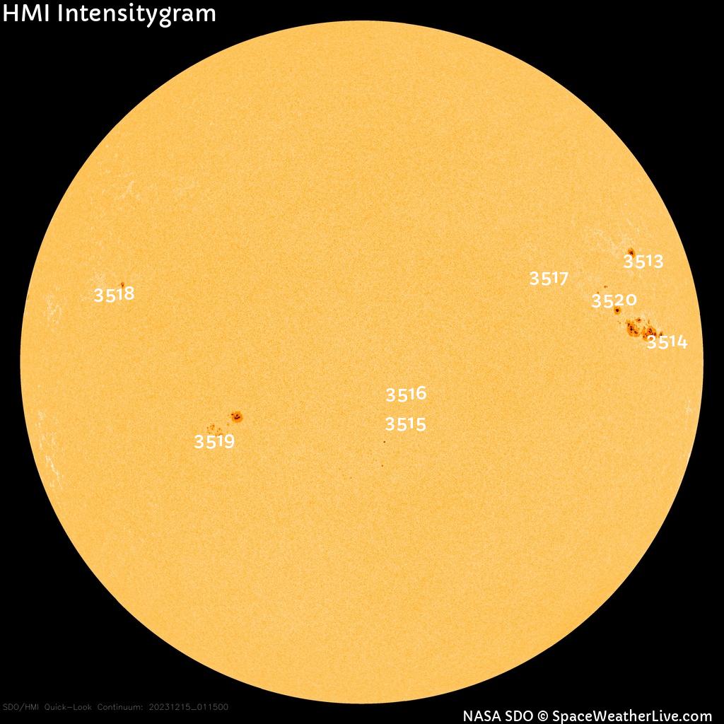 Sunspot regions