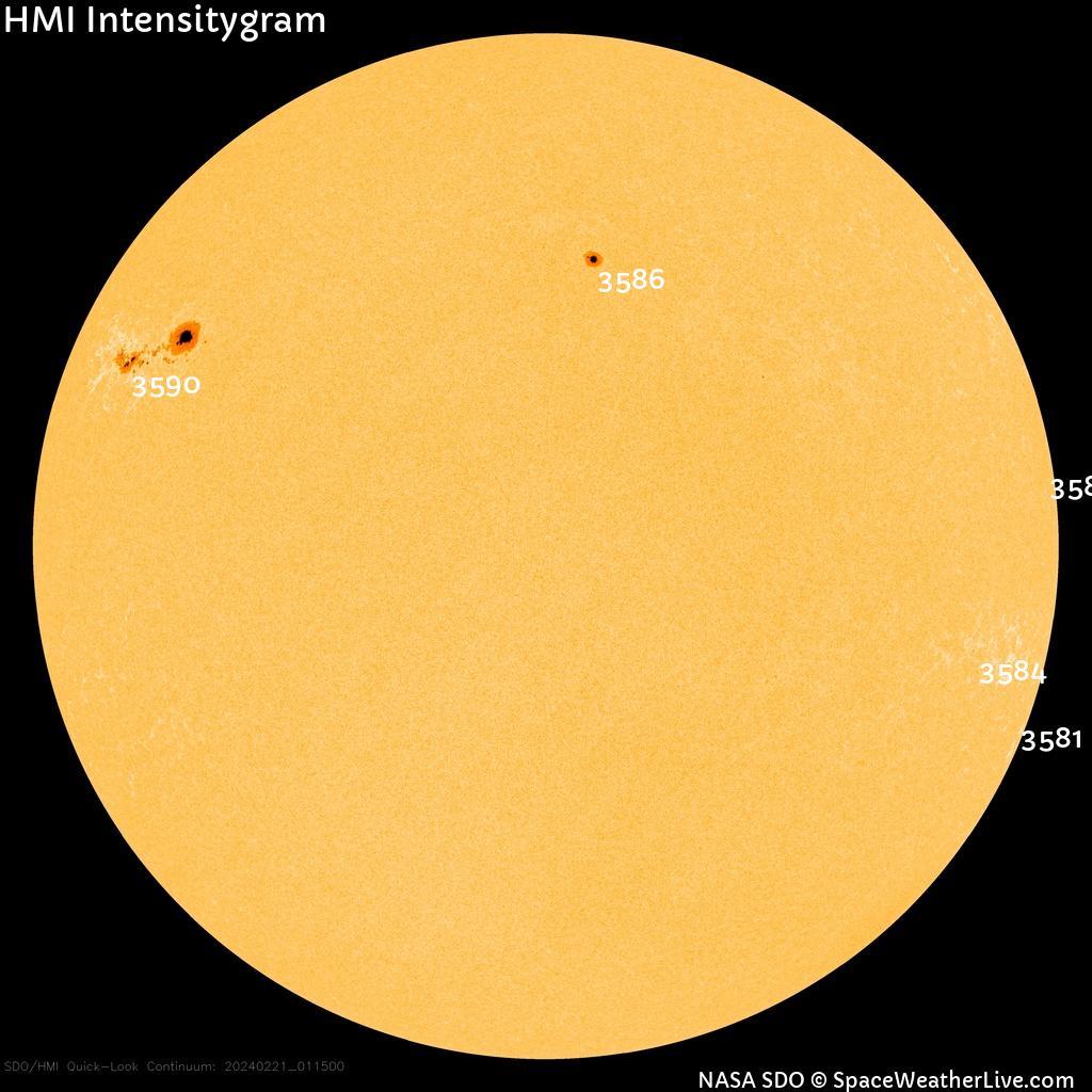 Sunspot regions