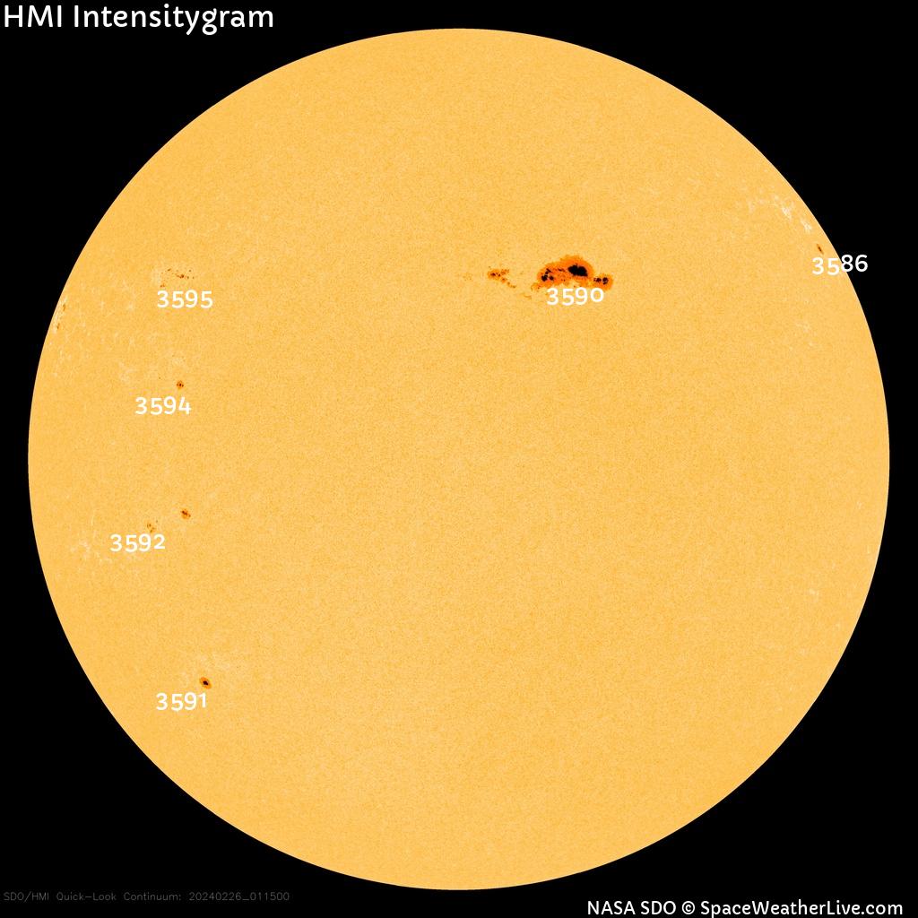 Sunspot regions