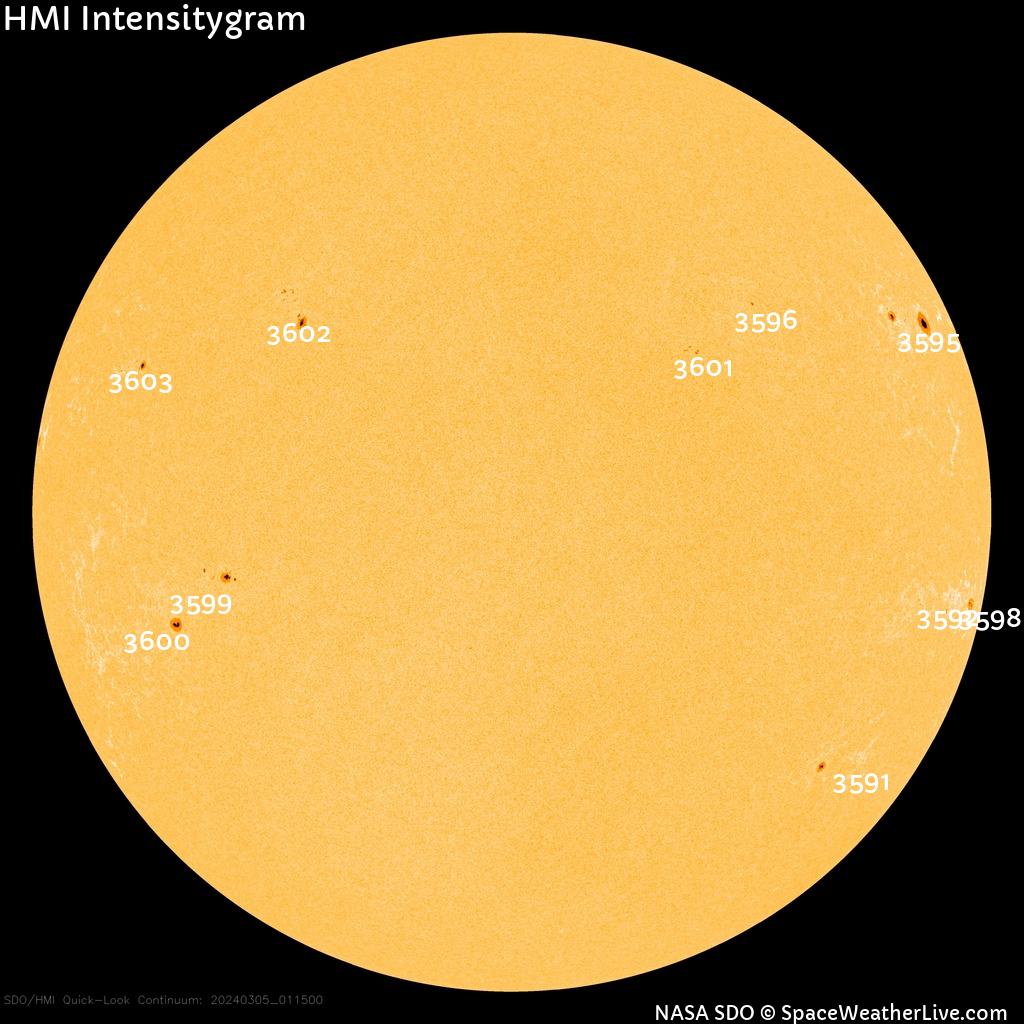 Sunspot regions