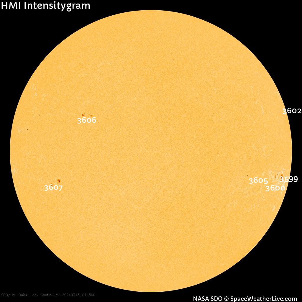 Sunspot regions