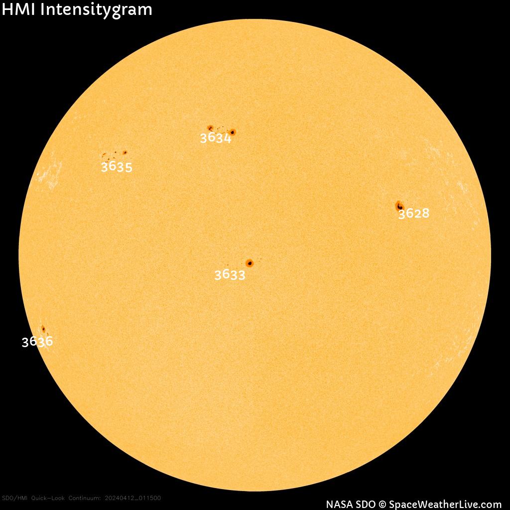 Sunspot regions