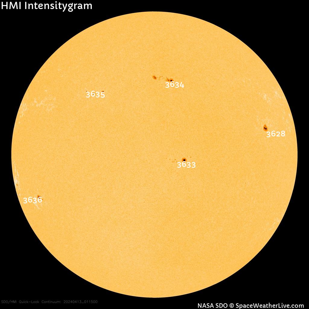 Sunspot regions