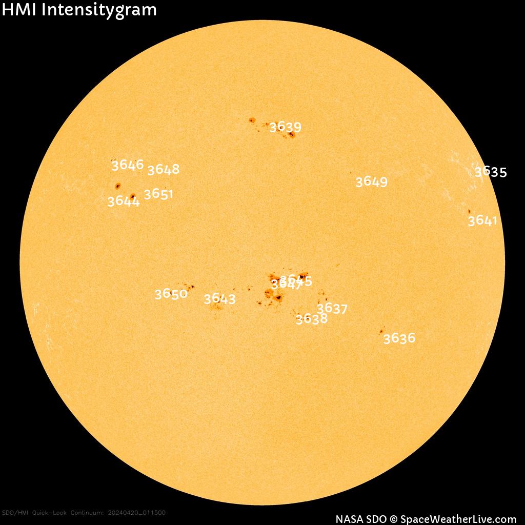 Sunspot regions