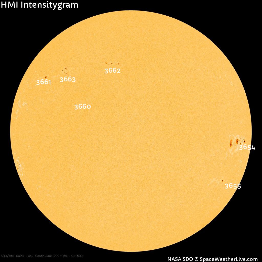 Sunspot regions