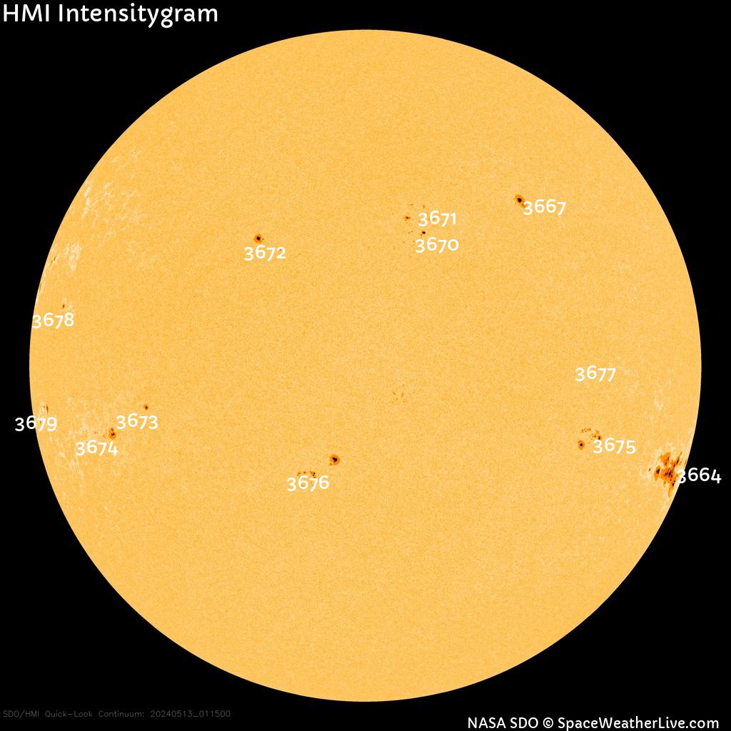 Sunspot regions