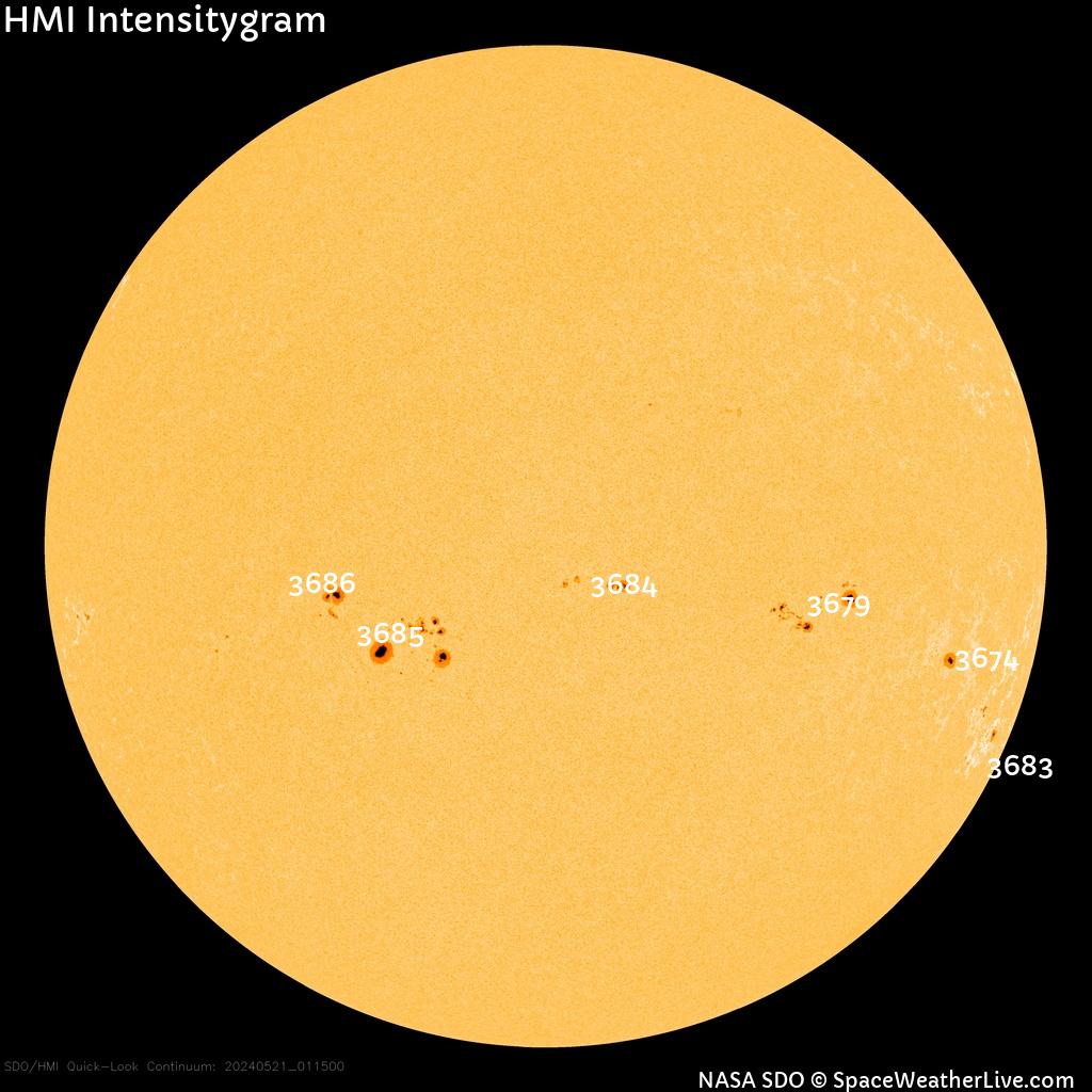 Sunspot regions